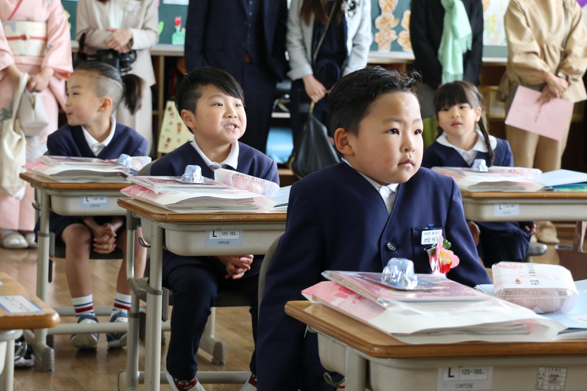 龍田小学校入学式3