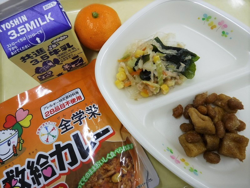 高野豆腐と大豆のごまがらめ