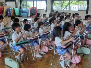 太田幼稚園の鍵盤ハーモニカ講習会