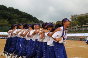 太子東中学校体育大会の様子