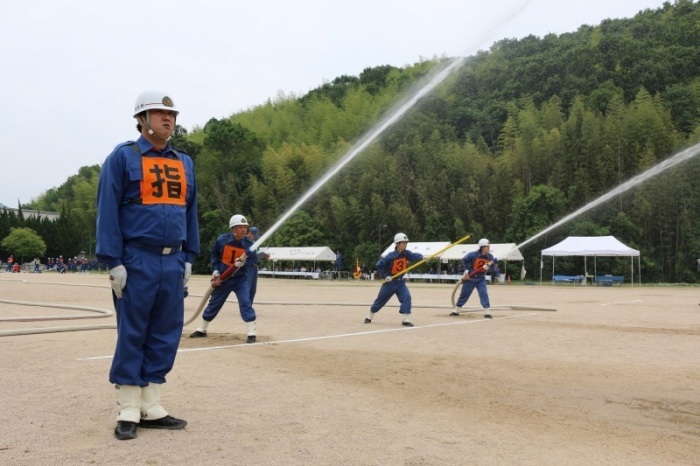 令和元年消防操法大会の様子の写真1