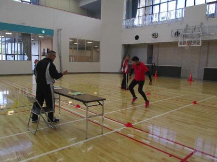 体力測定の様子